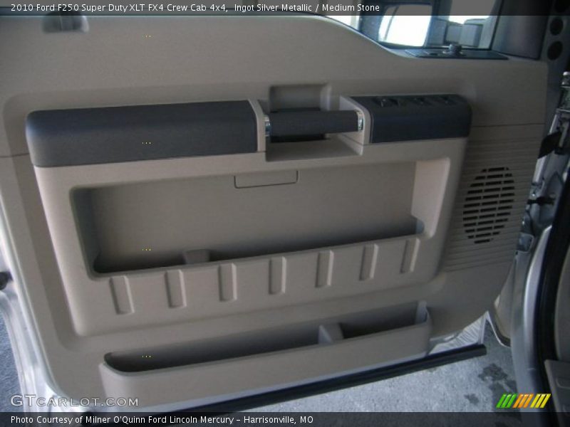 Ingot Silver Metallic / Medium Stone 2010 Ford F250 Super Duty XLT FX4 Crew Cab 4x4