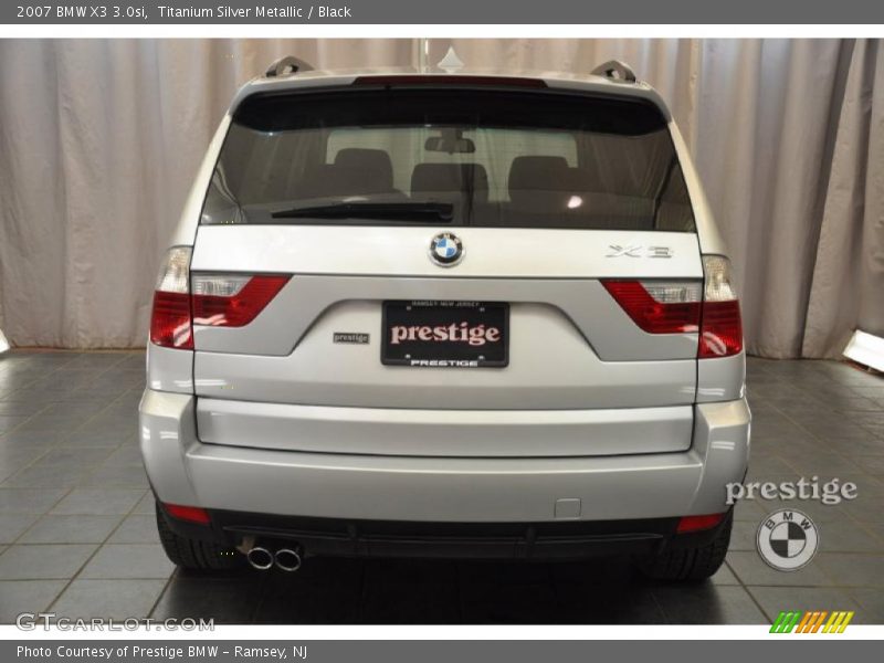 Titanium Silver Metallic / Black 2007 BMW X3 3.0si
