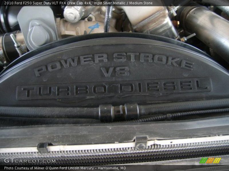 Ingot Silver Metallic / Medium Stone 2010 Ford F250 Super Duty XLT FX4 Crew Cab 4x4