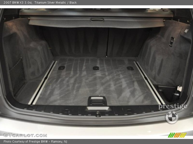 Titanium Silver Metallic / Black 2007 BMW X3 3.0si
