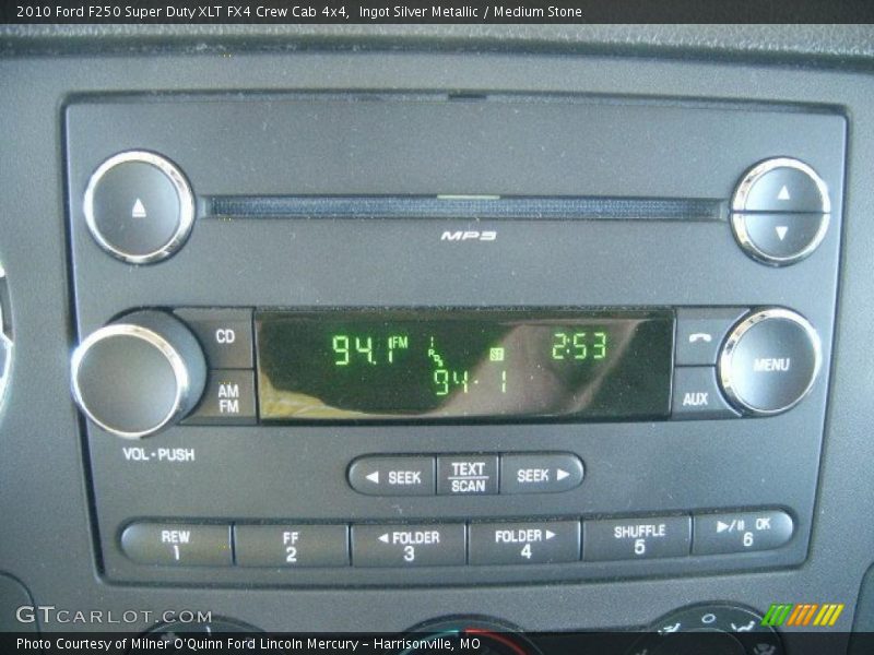 Ingot Silver Metallic / Medium Stone 2010 Ford F250 Super Duty XLT FX4 Crew Cab 4x4