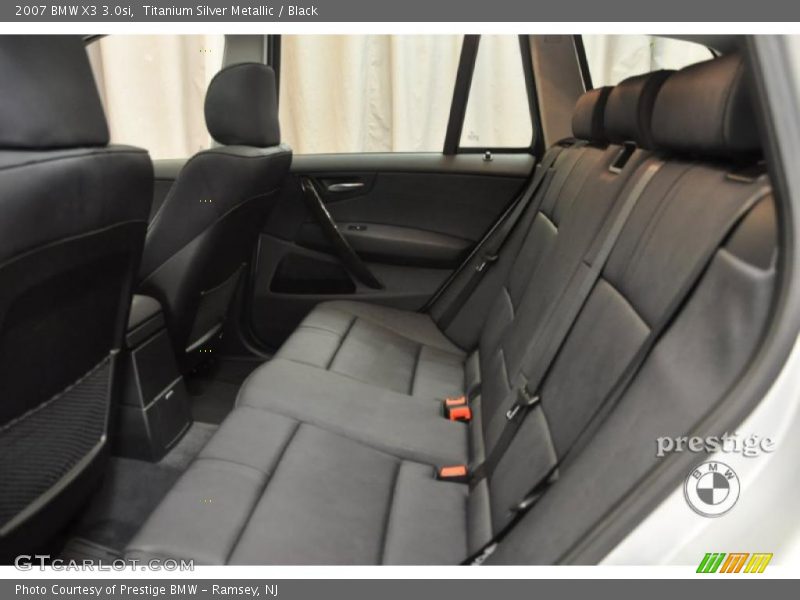 Titanium Silver Metallic / Black 2007 BMW X3 3.0si