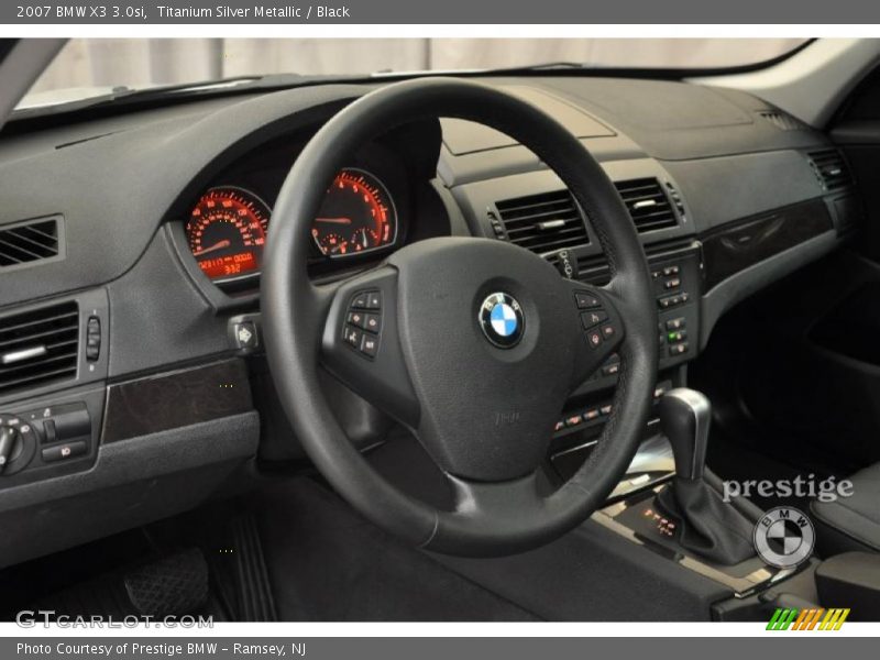 Titanium Silver Metallic / Black 2007 BMW X3 3.0si
