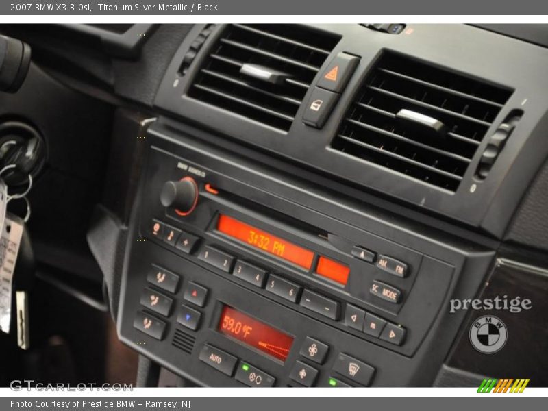 Titanium Silver Metallic / Black 2007 BMW X3 3.0si