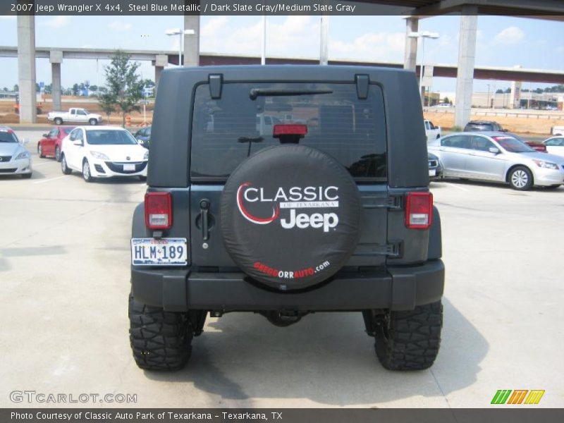 Steel Blue Metallic / Dark Slate Gray/Medium Slate Gray 2007 Jeep Wrangler X 4x4