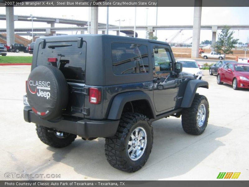 Steel Blue Metallic / Dark Slate Gray/Medium Slate Gray 2007 Jeep Wrangler X 4x4