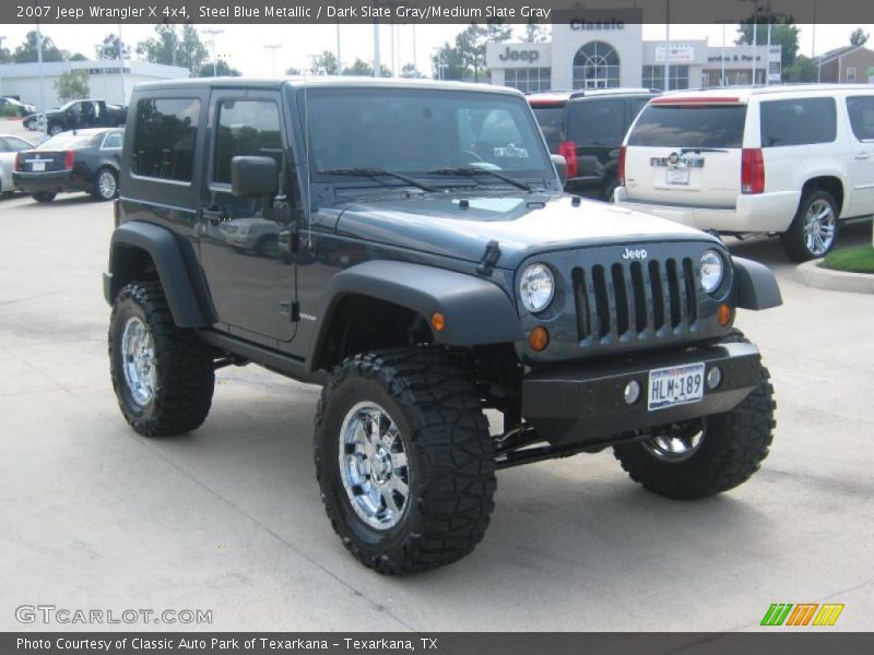 Steel Blue Metallic / Dark Slate Gray/Medium Slate Gray 2007 Jeep Wrangler X 4x4
