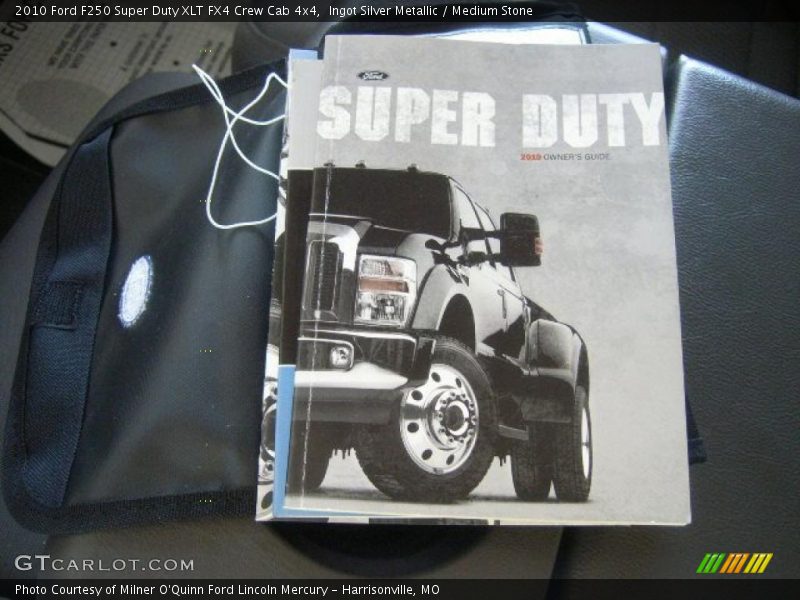 Ingot Silver Metallic / Medium Stone 2010 Ford F250 Super Duty XLT FX4 Crew Cab 4x4