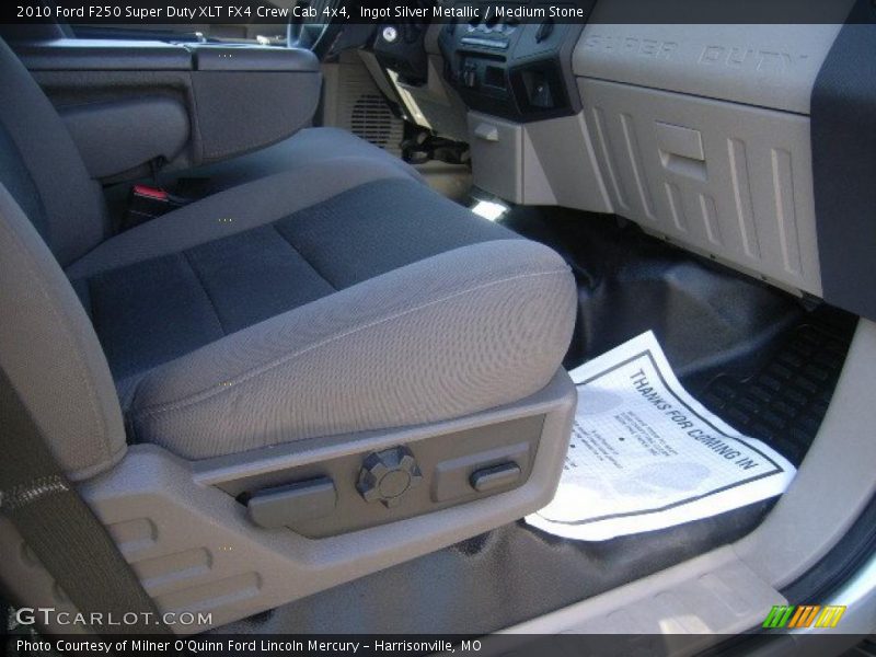 Ingot Silver Metallic / Medium Stone 2010 Ford F250 Super Duty XLT FX4 Crew Cab 4x4