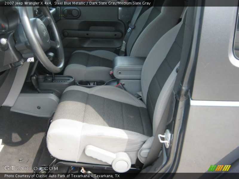 Steel Blue Metallic / Dark Slate Gray/Medium Slate Gray 2007 Jeep Wrangler X 4x4