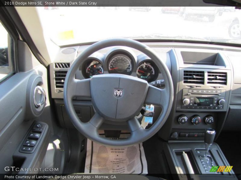 Stone White / Dark Slate Gray 2010 Dodge Nitro SE