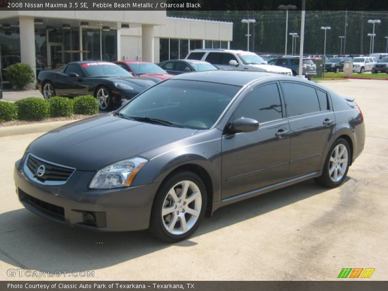 Pebble Beach Metallic / Charcoal Black 2008 Nissan Maxima 3.5 SE