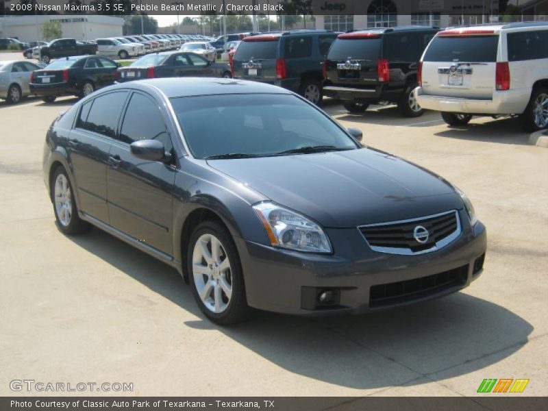 Pebble Beach Metallic / Charcoal Black 2008 Nissan Maxima 3.5 SE