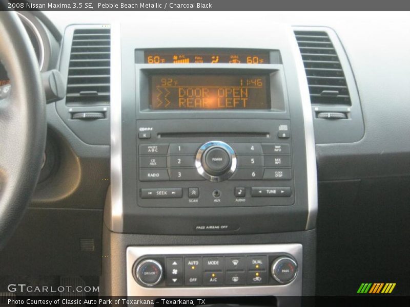 Pebble Beach Metallic / Charcoal Black 2008 Nissan Maxima 3.5 SE