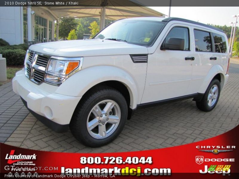 Stone White / Khaki 2010 Dodge Nitro SE
