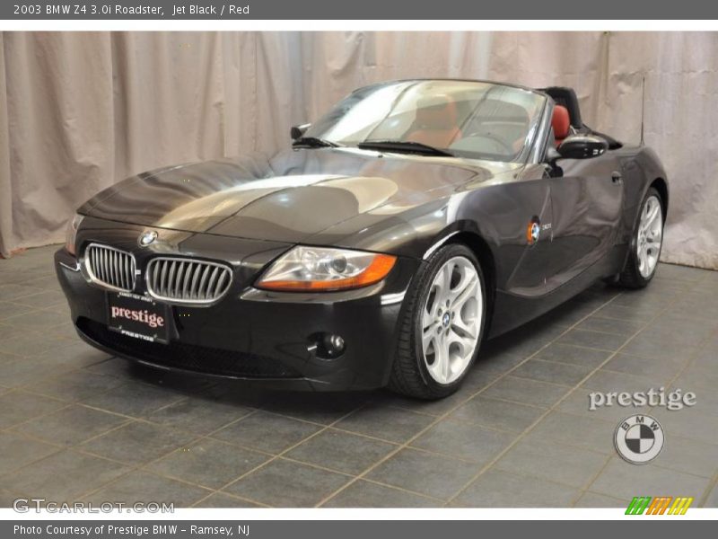 Jet Black / Red 2003 BMW Z4 3.0i Roadster