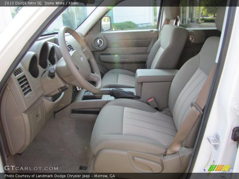 Stone White / Khaki 2010 Dodge Nitro SE