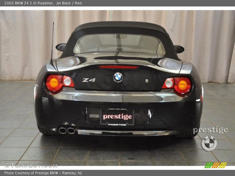 Jet Black / Red 2003 BMW Z4 3.0i Roadster