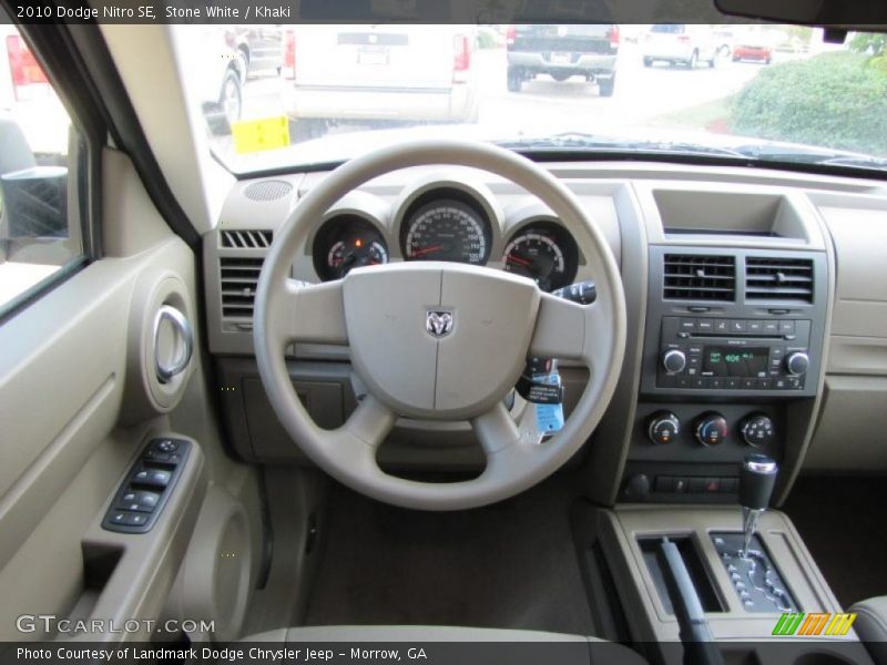 Stone White / Khaki 2010 Dodge Nitro SE