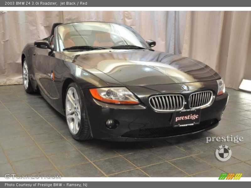 Jet Black / Red 2003 BMW Z4 3.0i Roadster