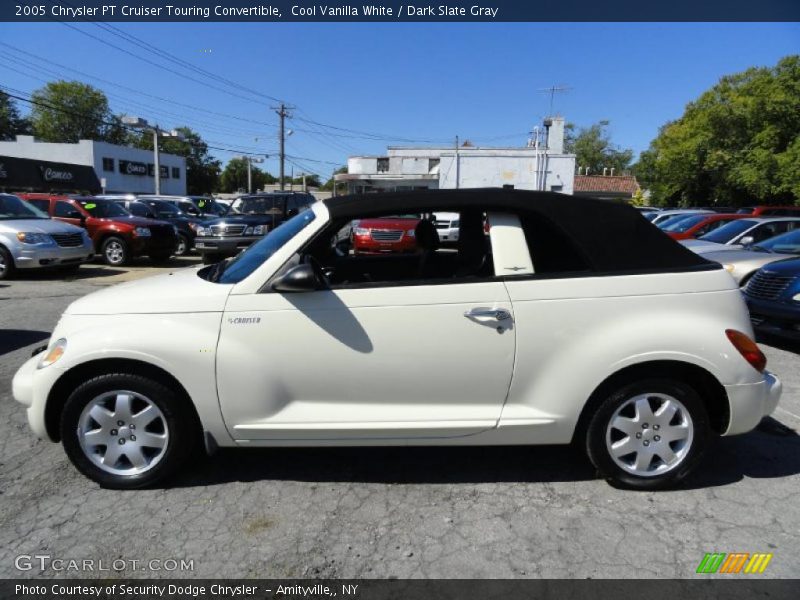 Cool Vanilla White / Dark Slate Gray 2005 Chrysler PT Cruiser Touring Convertible