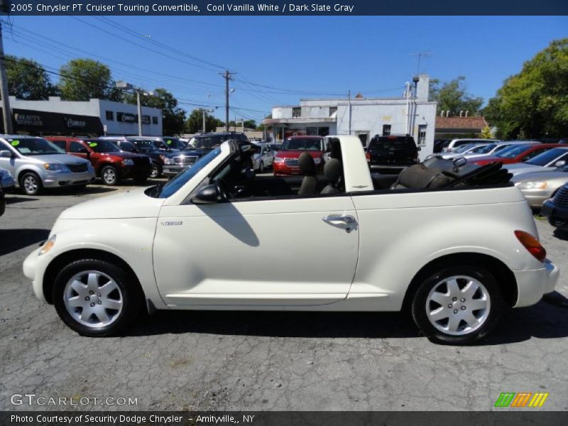 Cool Vanilla White / Dark Slate Gray 2005 Chrysler PT Cruiser Touring Convertible