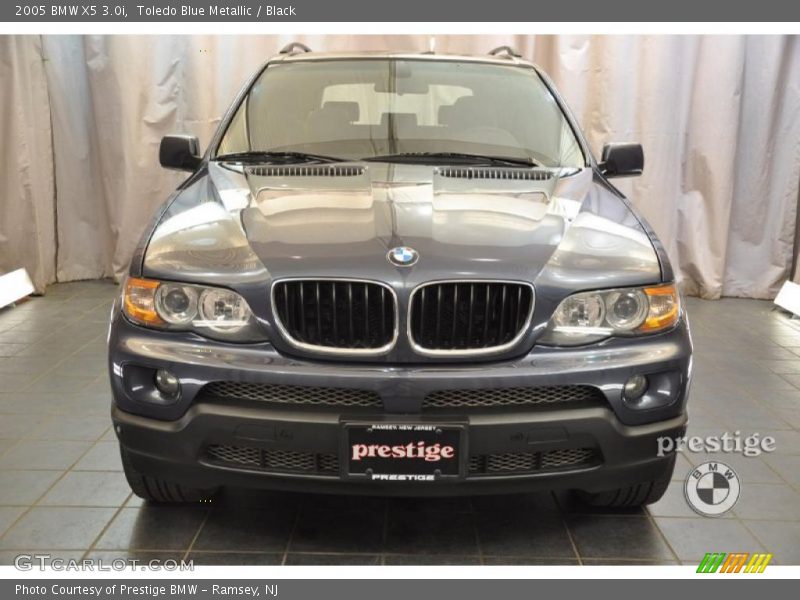 Toledo Blue Metallic / Black 2005 BMW X5 3.0i