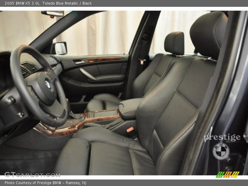 Toledo Blue Metallic / Black 2005 BMW X5 3.0i