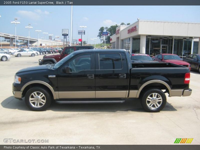 Black / Tan 2005 Ford F150 Lariat SuperCrew