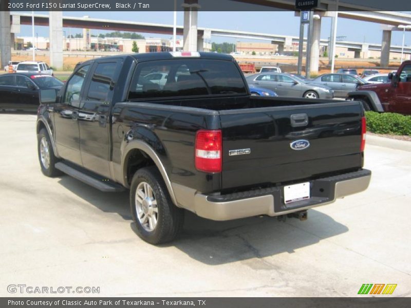 Black / Tan 2005 Ford F150 Lariat SuperCrew