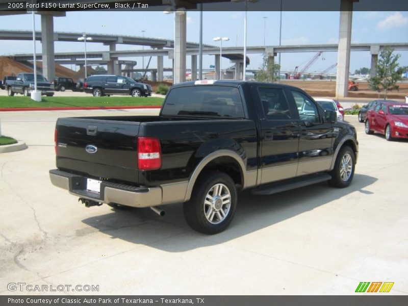 Black / Tan 2005 Ford F150 Lariat SuperCrew