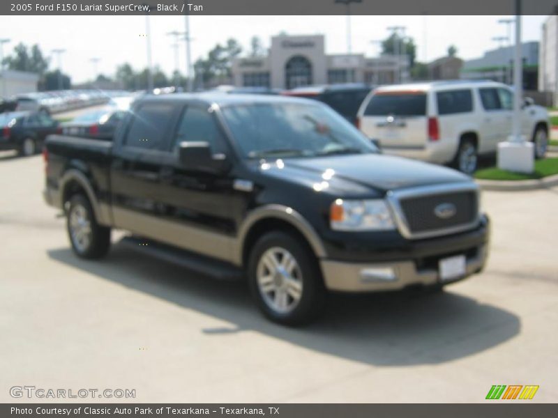 Black / Tan 2005 Ford F150 Lariat SuperCrew