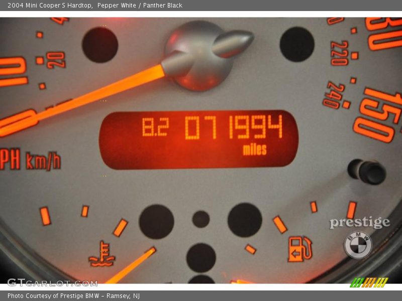 Pepper White / Panther Black 2004 Mini Cooper S Hardtop