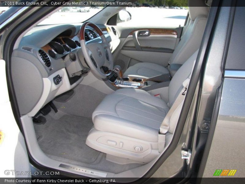 Cyber Gray Metallic / Titanium/Dark Titanium 2011 Buick Enclave CXL