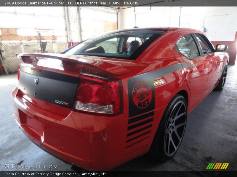 HEMI Orange Pearl / Dark Slate Gray 2009 Dodge Charger SRT-8 Super Bee