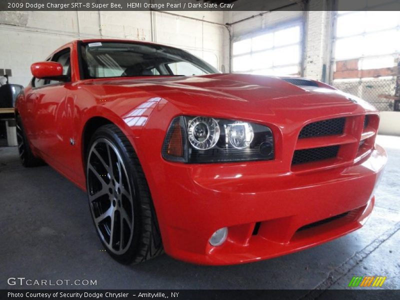 HEMI Orange Pearl / Dark Slate Gray 2009 Dodge Charger SRT-8 Super Bee