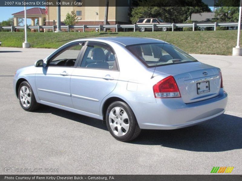 Ice Blue / Gray 2007 Kia Spectra EX Sedan