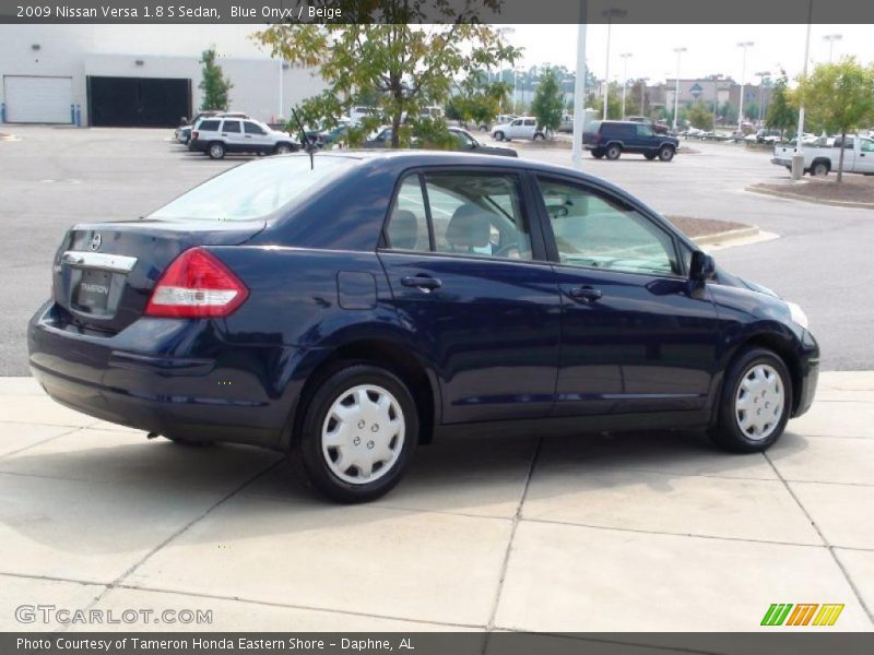 Blue Onyx / Beige 2009 Nissan Versa 1.8 S Sedan