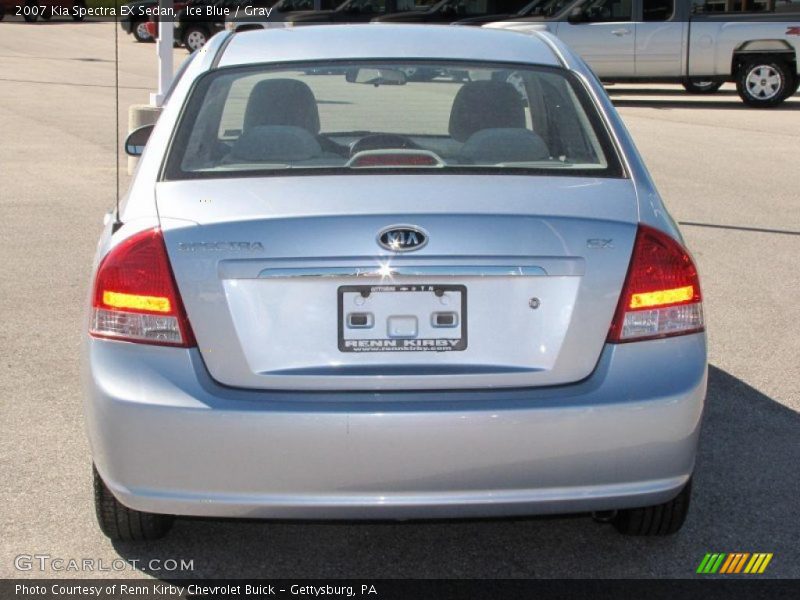 Ice Blue / Gray 2007 Kia Spectra EX Sedan