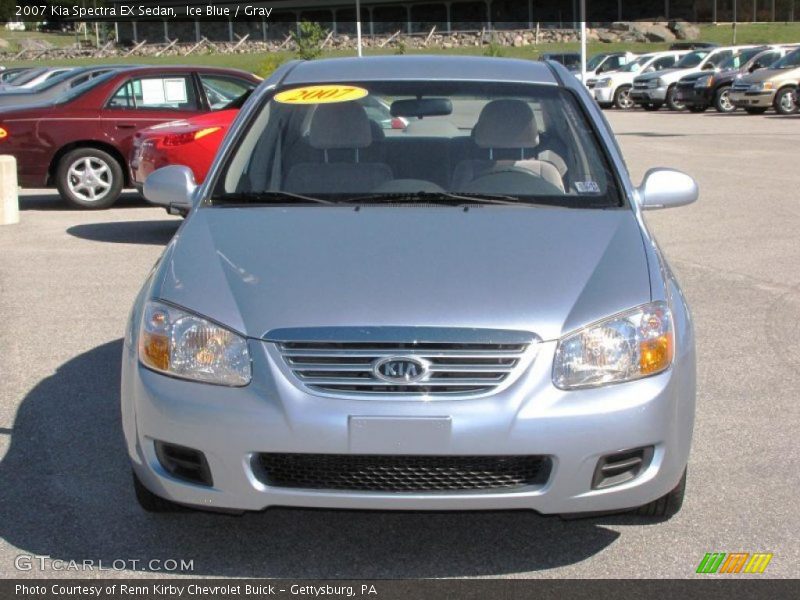 Ice Blue / Gray 2007 Kia Spectra EX Sedan