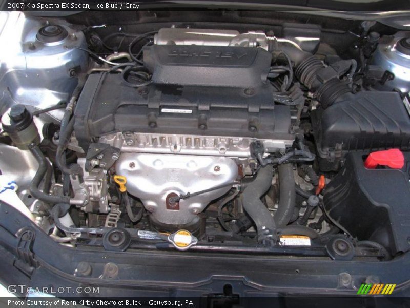 Ice Blue / Gray 2007 Kia Spectra EX Sedan