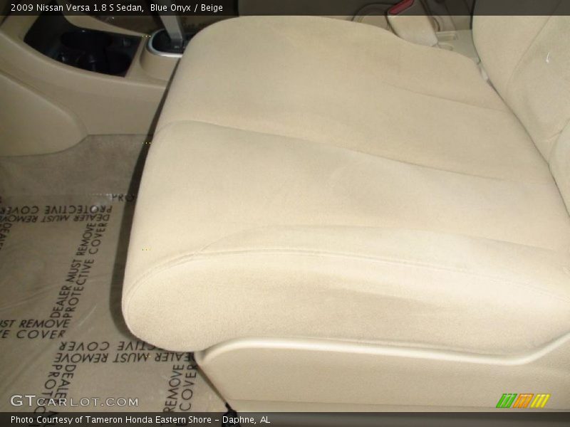 Blue Onyx / Beige 2009 Nissan Versa 1.8 S Sedan