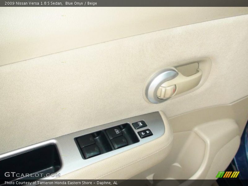 Blue Onyx / Beige 2009 Nissan Versa 1.8 S Sedan