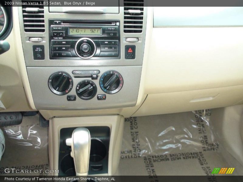 Blue Onyx / Beige 2009 Nissan Versa 1.8 S Sedan