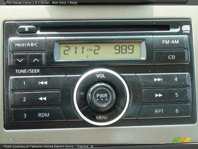 Blue Onyx / Beige 2009 Nissan Versa 1.8 S Sedan