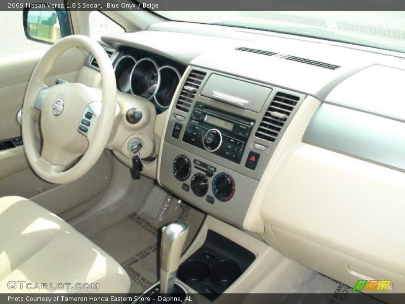 Blue Onyx / Beige 2009 Nissan Versa 1.8 S Sedan