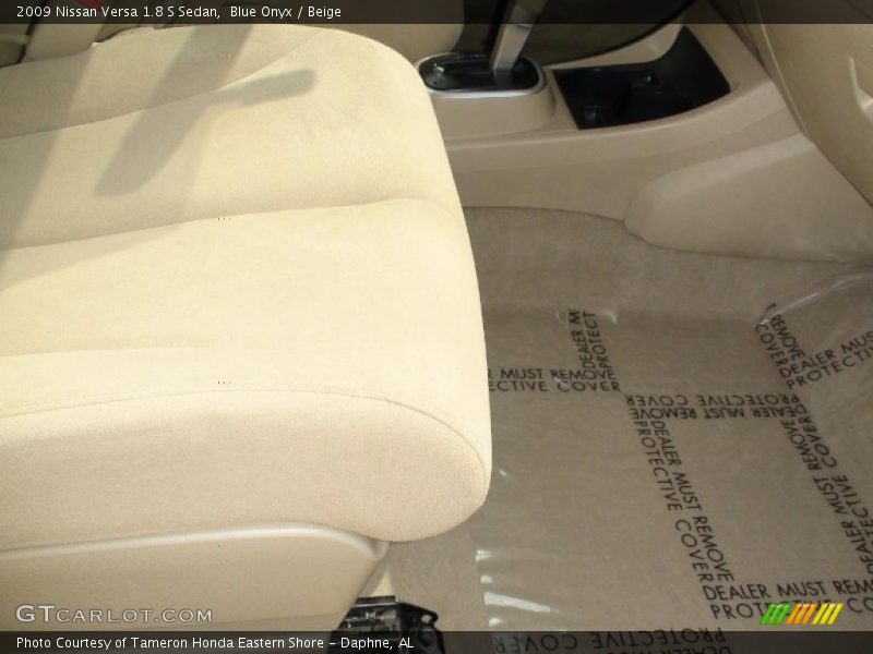 Blue Onyx / Beige 2009 Nissan Versa 1.8 S Sedan