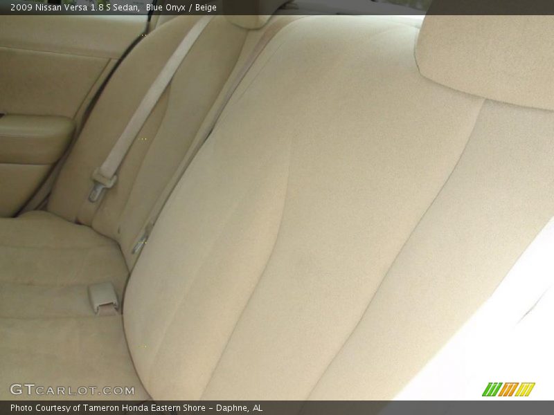 Blue Onyx / Beige 2009 Nissan Versa 1.8 S Sedan