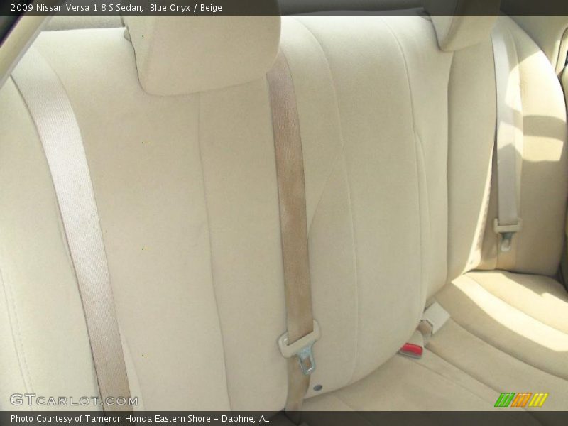 Blue Onyx / Beige 2009 Nissan Versa 1.8 S Sedan