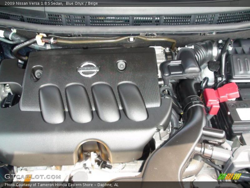 Blue Onyx / Beige 2009 Nissan Versa 1.8 S Sedan